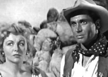 Vera Ralston as Cheel and Anthony George as Juan Morales in Gunfire at Indian Gap (1957)
