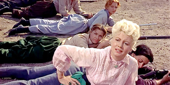 Peggy Maley as Lucy Conover suggests a more comfortable role in The Guns of Fort Petticoat (1957)