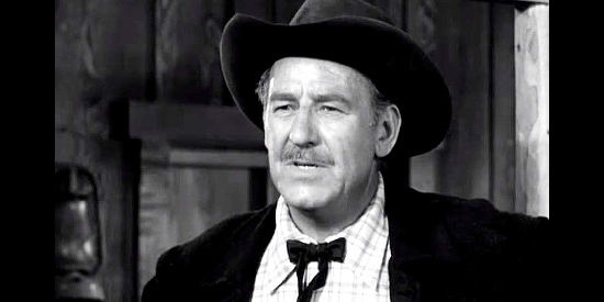 Roy Barcroft as Sheriff Jordan, the lawman on the trail of the Nighthawk gang in Gun Brothers (1956)