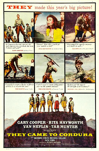They Came to Cordura (1959) poster 