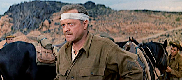 Van Heflin as Sgt. John Shawk, a Medal of Honor nominee constantly at odds with Maj. Thorn in They Came to Cordura (1959)