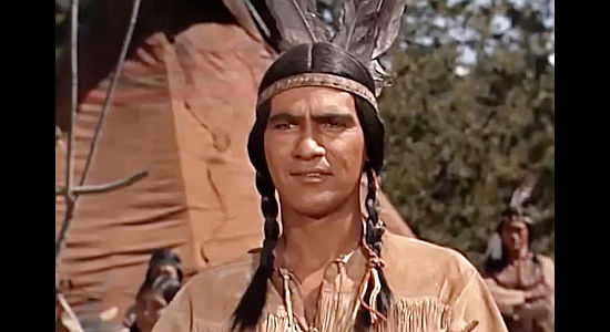 H.M. Wyannt as Yellow Bull, the warrior who claims ownership of Tonka after White Bull has trained the horse in Tonka (1956)