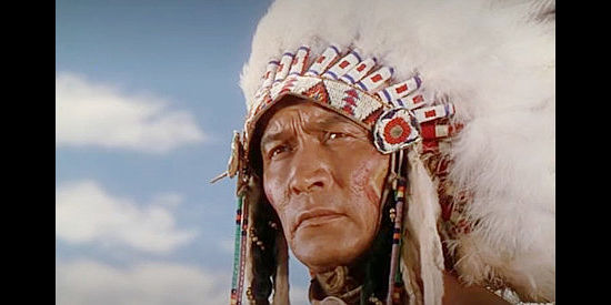 John War Eagle as Red Cloud, watching an attack fail in the face of the cavalry's new rifles in Tomahawk (1951)