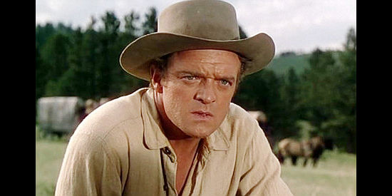 Van Heflin as Jim Bridger, a man with divided loyalties in Tomahawk (1951)