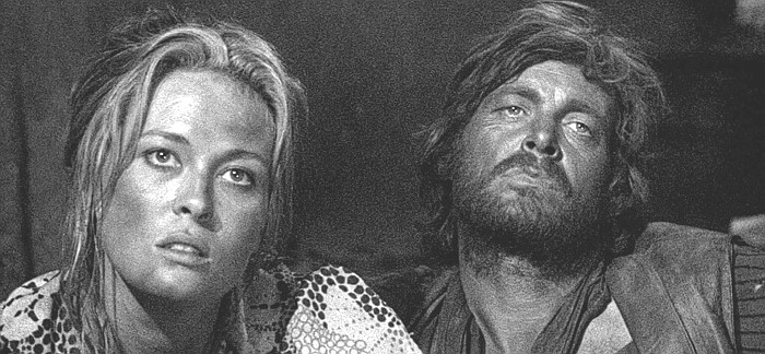 Faye Dunaway as Katie Elder and Michael Whitney as Ike Clanton in Doc (1971) 