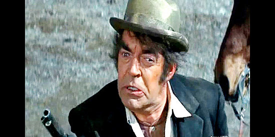 Jack Elam as John Wesley Hardin, vowing to get even for the trouble caused by a derby hat in Dirty Dingus Magee (1970)