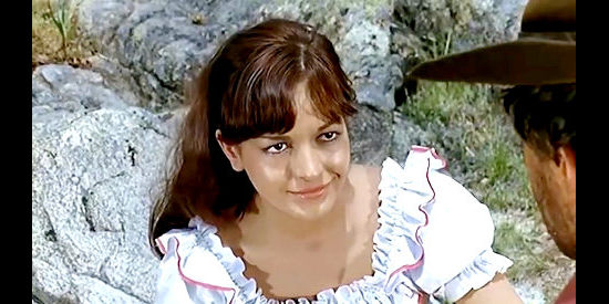 Alexandra Nilo as Manuela, the girl Ringo's rescues from a vengeful mob in Ringo Face of Revenge (1966)