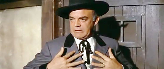 Eduardo Fajardo as Mayor Joseph Finley, leader of the crooked Tombstone town leaders in RIngo's Big Night (1965)