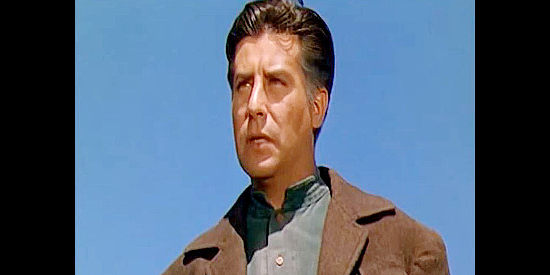 Eduardo Noriega as the cobbler Roberto, filling Randolph in on what happened to the last U.S. spy to travel south of the border in The Eagle and the Hawk (1950)