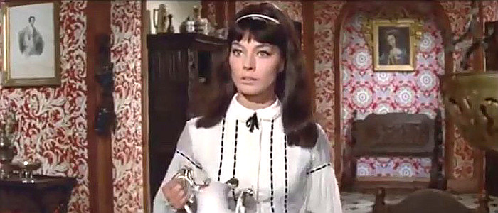 Helga Sommerfeld as Cora Morton in Black Eagle of Sante Fe (1965)