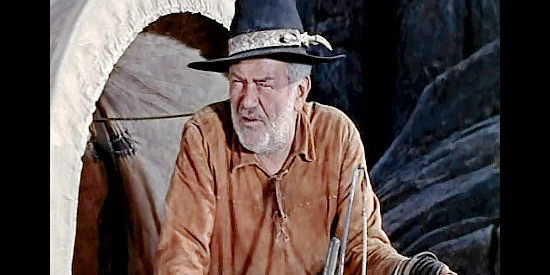 Jay Flippen as Jake Leffertfinger, the trader who helps Tod Lohman elude Boyd's men in From Hell to Texas (1958)
