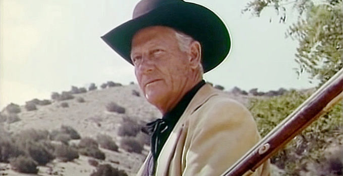 Joel McCrea as Pitcalin in old age in Cry Blood, Apache (1970)