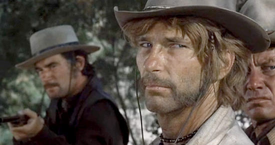 L.Q. Jones as Hog Warren, one of Frank Calder's men in The Hunting Party (1971)