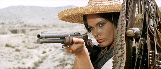 Martine Beswick as Adelita in Bullet for a General (1966)