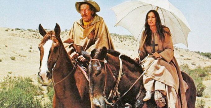Richard Boone as Madron and Leslie Caron as Sister Mary in Madron (1970)