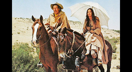 Richard Boone as Madron and Leslie Caron as Sister Mary, unlikely allies in Madron (1970)