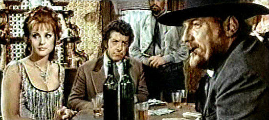 Spela Rozin (Sheyla Rosin) as Jane at the poker table with Yuma (Goffredo Unger) in Vengeance (1968)
