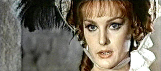 Spela Rozin (Sheyla Rosin) as Jane, the saloon girl who finds herself falling for Rocco in Vengeance (1968)