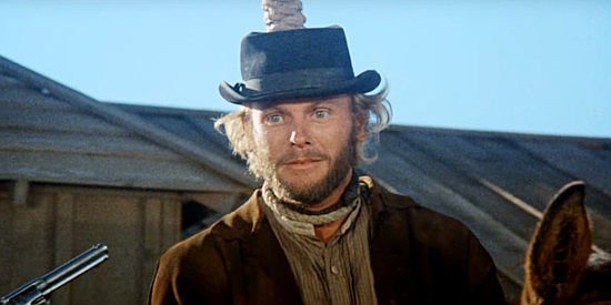 Tab Hunter as Sam Dodd, about to become another victim of the hanging judge in The Life and Times of Judge Roy Bean (1972)