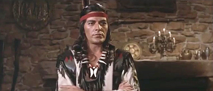 Tony Kendall as Chief Black Eagle in Black Eagle of Sante Fe (1965)