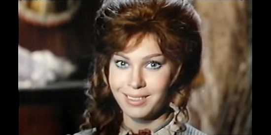 Veronika Korosec as Lucy, the pretty bait for Solvey's secrets in Pistol Packin’ Preacher (1972)