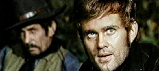 Werner Pochath as the Kid, who tortures Rocco before a showdow with him in Vengeance (1968)