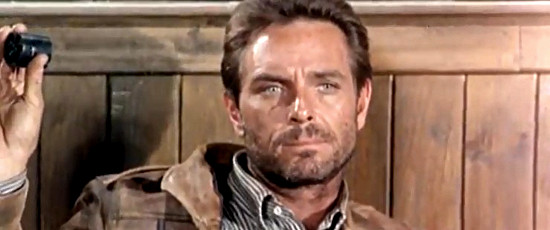 Craig Hill as bounty man Hank (Lanky) Fellows in For the Taste of Killing (1966)