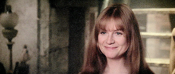 Isabelle Huppert as Ella Watson, happy to welcome Jim back to Wyoming in Heaven's Gate (1980)