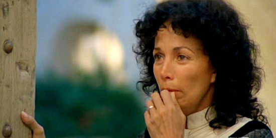Isela Vega as Josephina, reacting to news about Barbarosa in Barbarosa (1982)