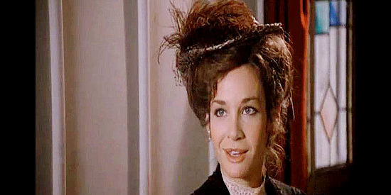 Mary Crosby as Lucy Mallory, the pregant officer's wife trying to rejoin her husband in Stagecoach (1986)