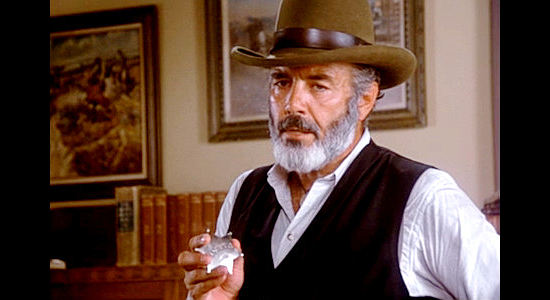 Pernell Roberts as Sheriff Ward, more interested in collecting bounties than dispensing justice in High Noon II, The Return of Will Kane (1980)