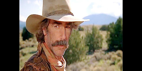 Sam Elliott as Con Vallian, doling out survival advice to the McKaskel family in The Quick and the Dead (1987)