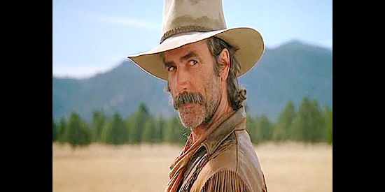 Sam Elliott as Con Vallian, fancying another man's wife and trying to keep her alive in The Quick and the Dead (1987)