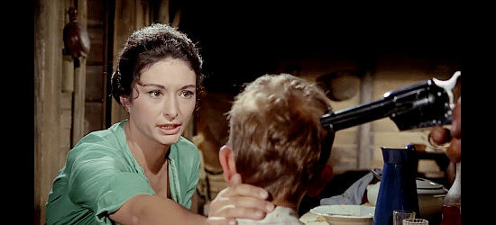 Rossela Bergamonti as Mrs. Foster, forced to sacrifice her virtue for her son's well being in Starblack (1966)