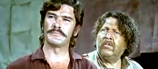 Dan Martin as Luke Morton with Fernando Sancho as Carrancho in Watch Out Gringo, Sabata Will Return (1972)