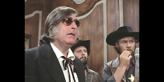 Director Demofilo Fidani (Miles Deems) as the man whose son is kidnapped in Four Came to Kill Sartana (1969)