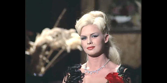 Grazia Giuvi as Fanny, Sartana’s lover in Four Came to Kill Sartana (1969)