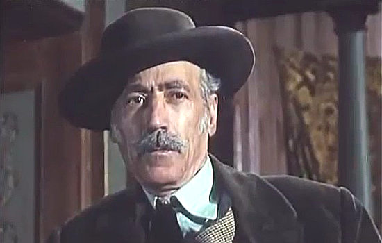 Guiseppe Tuminelli as the sheriff in On the Third Day Arrived the Crow (1973)