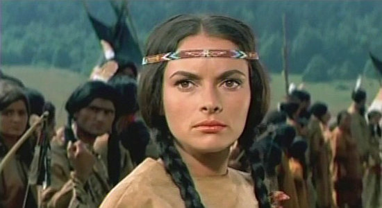 Karin Dor as Ribanna in Desperado Trail (1965)