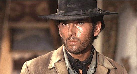 Leonard Mann as Sebastian Carrasco in The Forgotten Pistolero (1969)