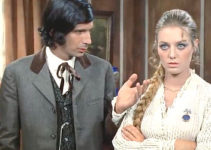 Mayor Frank Colony (Franco Ricci) with Suzy Prescott (Simone Blondell) in Four Came to Kill Sartana (1969)