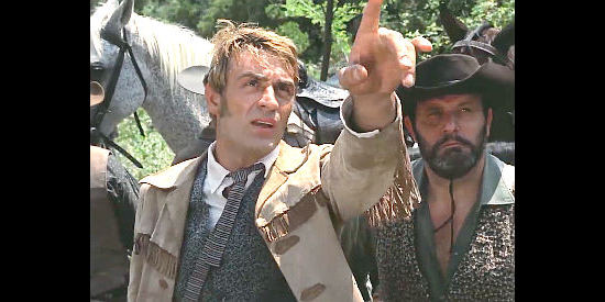 Paolo Figlia (Frank Fargas) as Donovan, searching for the men who kidnapped Suzy in Four Came to Kill Sartana (1969)