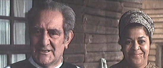 Pietro Tordi as Pastor MacGregor and Angela Ellison as Mimi in Full House for the Devil (1968)