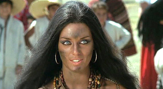 Simone Blondell (Simonetta Vitelli) as Maya in Dead Men Don't Make Shadows (1970) 