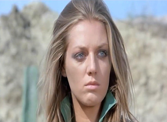 Simonetta Vitelli (Simone Blondell) as Jessica Brewster in Django and Sartana, Showdown in the West (1970)