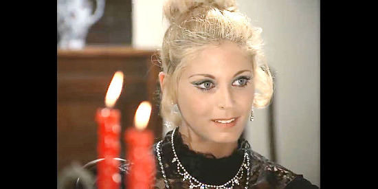 The actress who plays the wife of Demofilo Fidani's character in Four Came to Kill Sartana (1969). Does anyone know who she is?