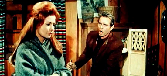 Gloria Milland as Miriam Murphy and Craig Hill as Dan Murphy in Hands of a Gunfighter (1965)