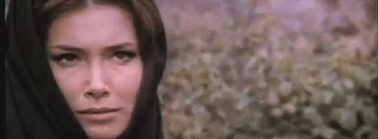 Annabella Incontrera as Carol Day in the English trailer for A Bullet for Sandoval (1969)