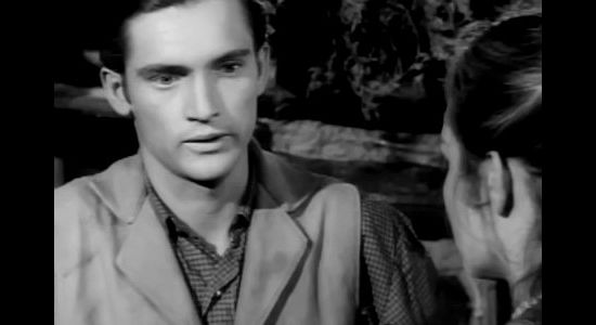 Chris Robinson as Lee Barbee, the young man who falls for Hannah Hawker in spite of family differences in Shoot Out at Big Sag (1962)
