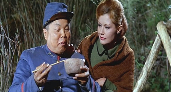 Gregorio Wu as Lin Chu with Gloria Milland as Mary in Hour of Death (1964)